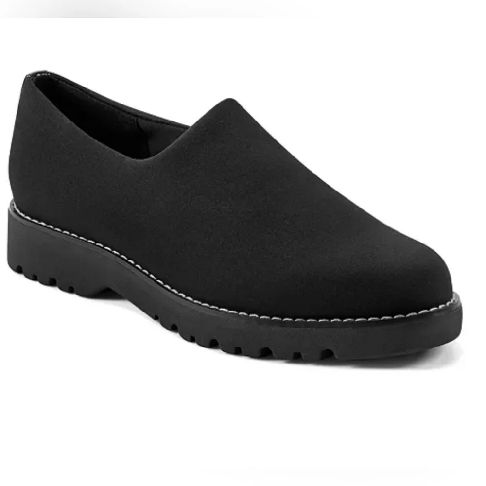 Easy Spirit Hewitt 2 Black Slip-On Shoes Women's Size 7M NWT Office Comfort
